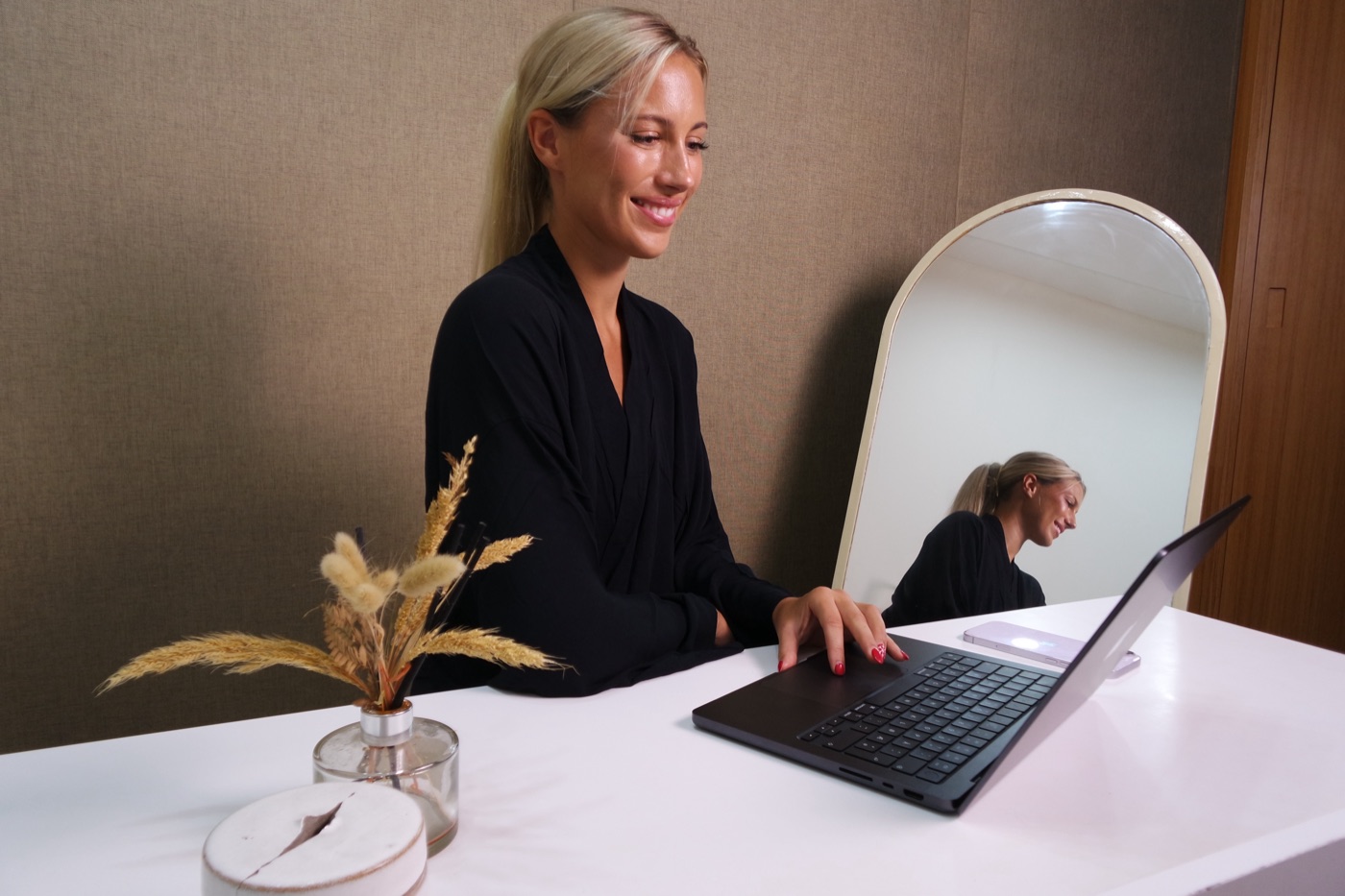 Ina Marie Andersson i arbeid